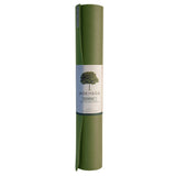 Jade Yoga Harmony Mat - Olive & Iron Flask Wide Mouth Bottle with Spout Lid, Fire, 32oz/950ml Bundle V398-JY-368OL-IFB