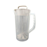 Clear Plastic Beverage Mixing Pitcher With Lid And Plunger Large Capacity Drink Jug For Juice Tea V1369-AZ3-W-14930