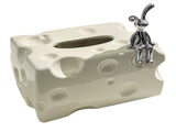 Tissue Box Cover Ceramic Rectangular Stylish Elegant Decorative Napkin Box Holder for Desktop Coffee V1294-YM0710-3117230216911