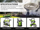 25-Foot Pressure Washer High Pressure Hose, Replacement for , for Pressure Washers V1369-AZ3-W-11518