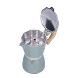 300ML Coffee Pot Moka Maker Coffee Kettle for Gas Stove Ethanol Stove Electrothermal FurnaceCyan V1294-YM0901-3118210170214