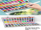 solid water colour paint set, watercolour supplies, art supplies, multiple colour options, V1102-120-61384-MLT-100COLOR