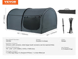 Bed Tent, Pongee Fabric, 4 Doors Breathable Dream Tent with 7 mm Fiber Poles on Bed Privacy, Full V952-SUXCSZPSMLLMWI7ZOV0