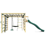 Lifespan Kids Orangutan Climbing Cube Jungle Gym Play Centre + Green Slide V420-LKPC-ORAN-GRN