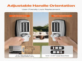 Mechanical Keyless Entry Door, 14 Key Mechanical Door with Keys, Mechanical Keypad Door V952-JXMMSQRSSZMM4OC12V0