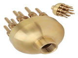 Fountain Nozzle Brass 3 Layers Adjustable Water Fountain Nozzle Spray Sprinkler for Garden Park Pond V1294-YM0703-3111230049412