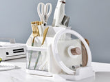 Multifunctional Kitchen Storage Rack Kitchen Countertop Cutting Board Pot Cover Chopsticks Forks V1294-YM0706-3118230217011