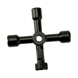 Water Meter Wrench Foldable T Handle Steel Multifunctional Water Shut Off Tool for Repairing Yellow V1294-YM0901-3114240019211