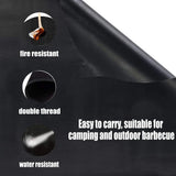 Grill Mats,Extra Large 39x47 Inch Fireproof Grill Mat for Outdoor BBQ, Non-Slip Waterproof Deck V1366-AZ2-W-20758