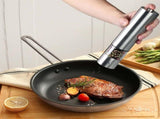 Electric Salt Grinder - Adjustable Automatic Spice Mill with Stainless Steel Body, Battery Operated V1366-AZ2-W-16558