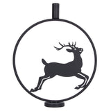 Deer Candle Holder Black European Style Tealight Holder Wall Decoration for Wedding Party V1294-YM0715-3115210264911