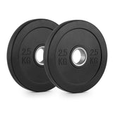 2 x 2.5kg Black Olympic Bumper Plate V1409-SKU-34891
