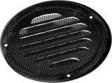 4" Black Soffit Vent Cover with Screen Mesh, 10 Pack Round Metal Air Vent Louver, 5-11/16" Diameter V1258-DP02-C-2144