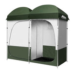 Weisshorn Double Camping Shower Toilet Tent Outdoor Portable Change Room TENT-C-CR-DOU