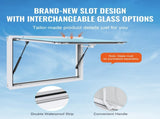 Concession Window for Food Truck, 48"x36" Aluminum Alloy Food Truck Service Window, Up to 85 Degrees V952-WBLFWCK4836Y5FL9HV0