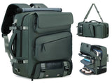 Travel Backpack Multi-Functional Backpack Convertible Backpack Shoe Compartment - Green - Size M V1347-127-09392-GRN-M