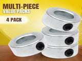 (24 Pack) 5/8" x 36" Zinc Plated Steel Rods and 5/8" Bore Solid Steel Shaft Collars, for Use as an V1258-DP02-C-920