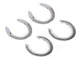 4pcs Horseshoes Aluminum Alloy Light Weight Reliable Practical Horse Riding Accessory for Racecourse V1294-YM0523-3111220079612