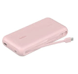Belkin BoostCharge 20K mAh Power Bank With Integrated USB-C Cable - Pink , 30W, 2xUSB-C, V1202-V2-MPA-BPB024FQPK