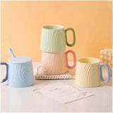Ceramic mug for home - 8.4 oz plain coffee/tea mug - Dopamine Mood - Coffee mug for reading/studying V1259-DP01-BO-449