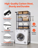 VEVOR Over Washer and Dryer Storage Shelf Single Row 3 Tiers Washer Rack Black V952-LDXYJZJTJKDPT81AW001V0
