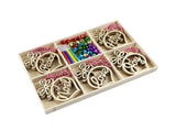 30Pcs Wood Christmas Tree Ornament Snowman Star Letter Hanging Pendant Decor-B V1263-JX-763