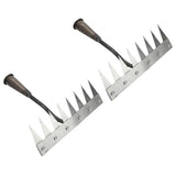 2PCS Weeding Rake Manganese Steel 8 Teeth Hand Weeder Weed Puller Tool for Gardening Cultivating V1294-YM0901-3111250159611