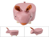 Cute Animal Footstool with Soft Padded Cushion and Prevent Slip Feet Small Footrest Stools for Kids V1294-YM0703-3116230004212