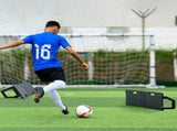 Soccerer Board, 45"X13" Portable Soccer Wall with 2 Angles, Foldable HDPE Kickback V952-ZQHDBHDPEL45RXNTKV0