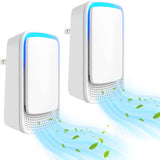 2 Pack Plug-In Negative Ion Ionizer for Home, Office, Kitchen, Bedroom, Bathroom - Filterless, Quiet V1259-DP01-A-4064