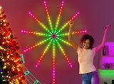 Two App Control Launch Burst Effect Color Changing USB Smart Firework Led Strip Lights with Remote V1263-JX-6738-2