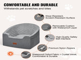 Dog Booster Car Seat Pet Car Seat for Small Medium Dog up to 24.9 kg Gray V952-CWZGQCZYTSQH1HCRMV0