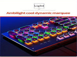 Black Magenta RGB mechanical keyboard, colourful keyboard, marquee light keyboard, gaming keyboard V1347-888-MAG-63685