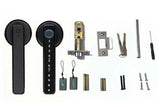5 in 1 Smart Door Lock Fingerprint Door Knob with IC Cards and Backup Keys - Black V1263-JX-6264-2