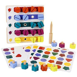wooden toolbox, animal themed toy, building set, kids construction toy, fine motor skills, creative V1102-819-76755-MLT-12