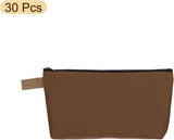 Canvas Makeup Bags, 30 Pcs Travel Cosmetic Bags Bulk, Multipurpose Plain Toiletry Zipper Pouches V1258-DP02-C-3221