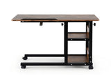 Artiss 3 Tier Adjustable Laptop Desk Tiltable Mobile Side Table Wheels LA-DESK-C-60-2T-WA