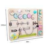 Sensory Toys Activity Board Educational Learning Toys Brain Games Preschool AU V201-BSY4030MC8AU