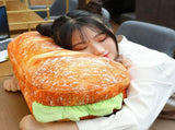 Hamburger Throw Pillow Multi Purpose Plush and PP Cotton Back Pillow for Valentine's Day Birthday V1294-YM0717-3117220191512