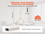 Trapeze Bar for Bed Mobility, Height-Adjustable Bed Trapeze with 2 Casters, 350LBS Weight Capacity V952-CSDJLDXDJSJZTUI9AV0