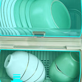 Draining Bowl Rack Plastic Tableware Drainer Storage Box Dish Chopsticks Drying Box with Lid Light V1294-YM0716-3118220158713