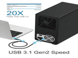 ICY BOX IB-3810-C31 SINGLE enclosure for 10x HDD with USB 3.1 Type-C or Type-A interface V28-HDDICY3810C31