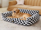 Pawz Pet Bed Plush Checkered Dog Bed Washable Cat Bed PT1370-XXL-AU
