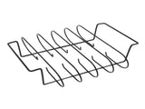 Rib Rack Iron Roasting Stand for Smoking and Grilling Holds Up to 4 Ribs for Outdoor BBQ Accessories V1294-YM0521-3111220303211