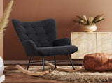 Levede Fleece Rocking Chair CH1130-GY