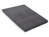 Giselle Bedding Foldable Mattress Folding Foam Bed Mat Double Grey FOAM-MFM-CU01-DOU-VEL-GY