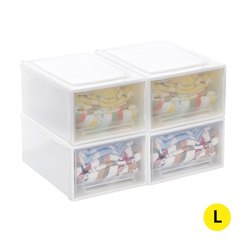 Storage Drawers Large Stackable Containers L 4PK SO1015-L-4PK