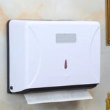 Tissue Box ABS Simple Large Capacity Space Saving Wall Mounted Tissue Holder for Hotel Toilet Home V1294-YM0901-3117240178612