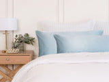 SILK PILLOW CASE TWIN PACK - SIZE 51X76CM - Soft Blue ABM-10002252