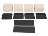 4Pcs Bed Risers Plastic Anti Vibration Pads Furniture Risers for Washing Machine Cabinet Sofa V1294-YM0715-3117220135811